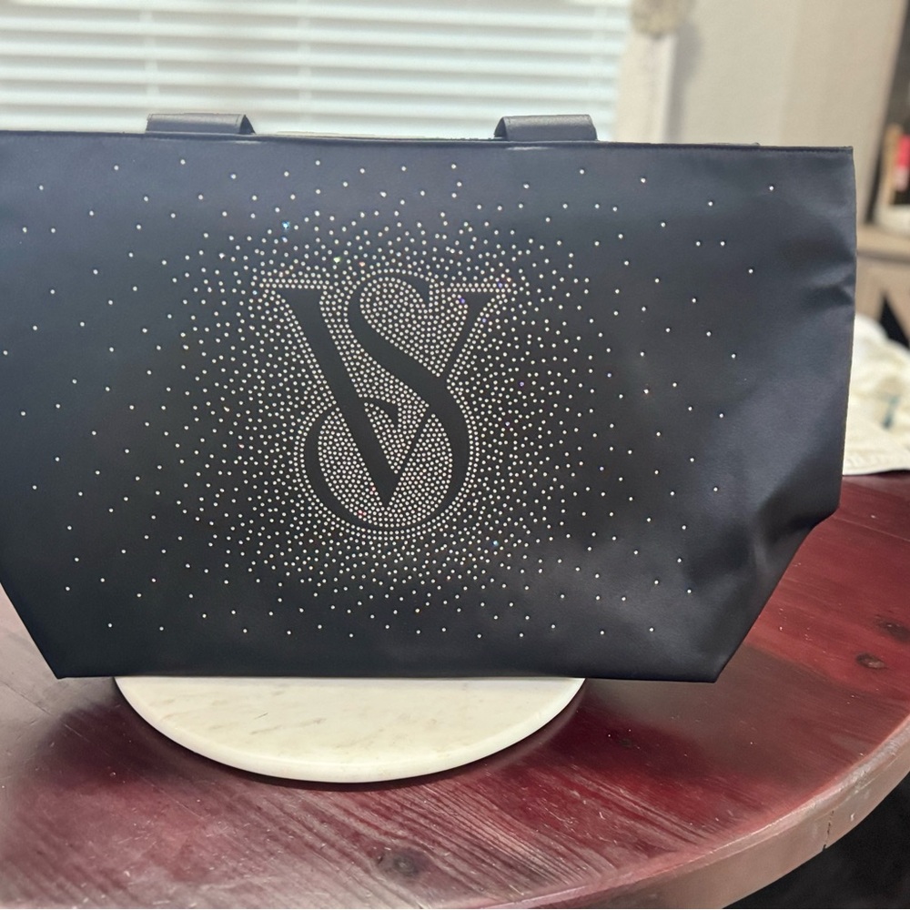 Victoria's Secret Black Studded Tote